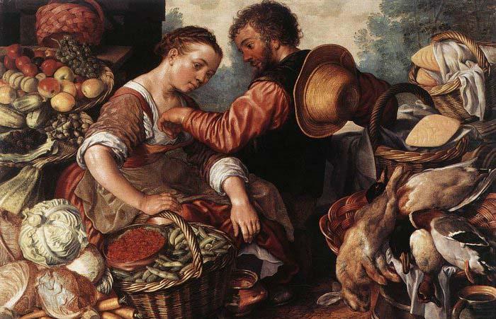 Woman Selling Vegetables, BEUCKELAER, Joachim